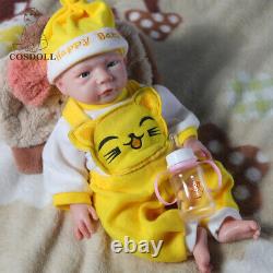 COSDOL 18.5 Reborn BabyDolls Full Silicone Baby Girl Doll with Drink-Wet system