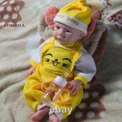 COSDOL 18.5 Reborn BabyDolls Full Silicone Baby Girl Doll with Drink-Wet system