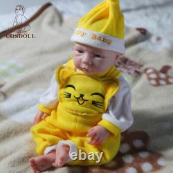 COSDOL 18.5 Reborn BabyDolls Full Silicone Baby Girl Doll with Drink-Wet system