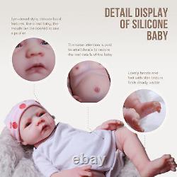 COSDOL 18.5 Reborn BabyDolls Full Silicone Baby Girl Doll with Drink-Wet system