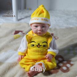 COSDOL 18.5 Reborn BabyDolls Full Silicone Baby Girl Doll with Drink-Wet system