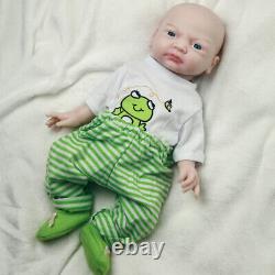 COSODLL 17 Reborn Baby Doll Real Silicone Platinum Silicone Baby Girl Doll