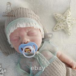 COSODLL Silicone Reborn Sleeping Baby Doll 15.7'' Lifelike Eyes Closed Premiee