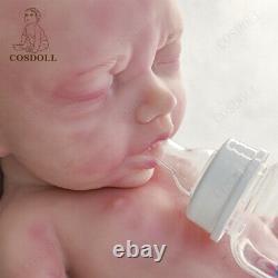 COSODLL Silicone Reborn Sleeping Baby Doll 15.7'' Lifelike Eyes Closed Premiee