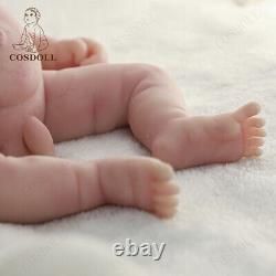 COSODLL Silicone Reborn Sleeping Baby Doll 15.7'' Lifelike Eyes Closed Premiee