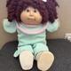Cabbage Patch Kid Doll Auburn Brown Hair Ponytail 2 Bows, Popcorn Hair Hm #11