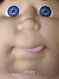 Cabbage Patch Kid Doll Auburn Brown Hair Ponytail 2 Bows, Popcorn Hair HM #11
