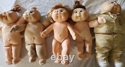Cabbage Patch Kids Coleco dolls Lot Vintage 1982 13in lot of 5