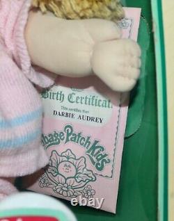 Cabbage Patch Kids Darbie Audrey 1984 Girl Pigtails Xavier Roberts IOB