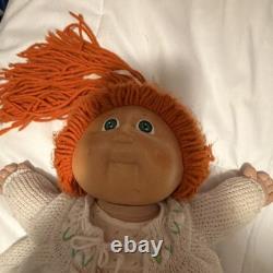 Cabbage Patch Kids Soft Body Doll Green Eyes Orange Hair Signed 1985 PA-1044