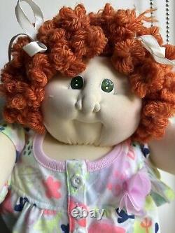 Cabbage Patch Kids Soft Sculpture 1985 22 Xavier Roberts Red Hair Shoes RARE
