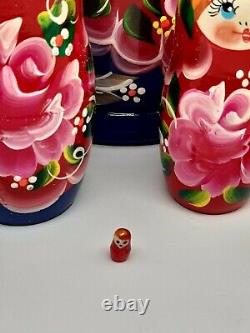 Classic Nesting dolls Matryoshka 10 tall 10 in 1 Traditional style