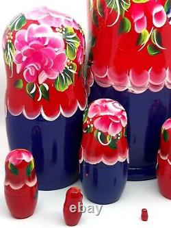 Classic Nesting dolls Matryoshka 10 tall 10 in 1 Traditional style