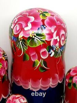 Classic Nesting dolls Matryoshka 10 tall 10 in 1 Traditional style