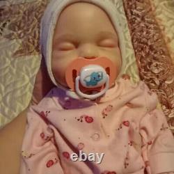 Cosdoll 15.5''Eyes-closed Baby Doll Girl Full Body Soft Silicone Lifelike Reborn
