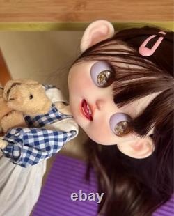 Custom Handmade Blythe Doll with Teeth Smile Girl 1/6 BJD Doll Clothes Wig Gifts