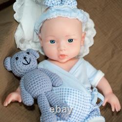 Custom NEW 18 Full Platinum Silicone Girl Dolls Reborn Baby Dolls WithDrink-Wet