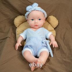 Custom NEW 18 Full Platinum Silicone Girl Dolls Reborn Baby Dolls WithDrink-Wet