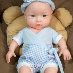 Custom NEW 18 Full Platinum Silicone Girl Dolls Reborn Baby Dolls WithDrink-Wet