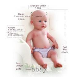 Custom NEW 18 Full Platinum Silicone Girl Dolls Reborn Baby Dolls WithDrink-Wet
