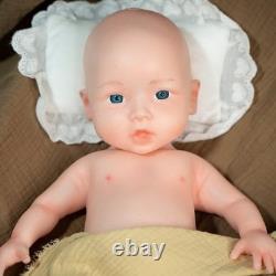 Custom NEW 18 Full Platinum Silicone Girl Dolls Reborn Baby Dolls WithDrink-Wet