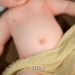 Custom NEW 18 Full Platinum Silicone Girl Dolls Reborn Baby Dolls WithDrink-Wet