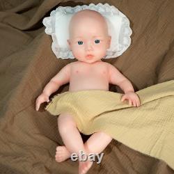 Custom NEW 18 Full Platinum Silicone Girl Dolls Reborn Baby Dolls WithDrink-Wet