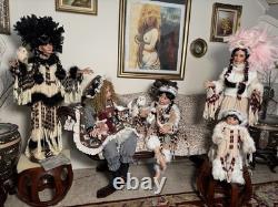Cyberweek Only/entire Collection/4 Porcelain Artist Dolls/free Ship2u/12/1-12/9