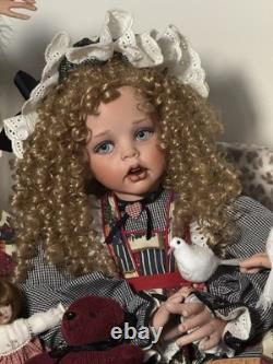 Cyberweek Only/entire Collection/4 Porcelain Artist Dolls/free Ship2u/12/1-12/9