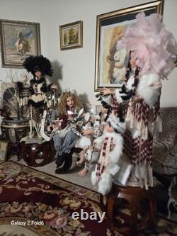 Cyberweek Only/entire Collection/4 Porcelain Artist Dolls/free Ship2u/12/1-12/9