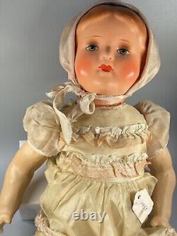 DOLL PRESSED CARDBOARD Doll PAINTED VINTAGE ANTIQUE Appt 17 Rare Doll