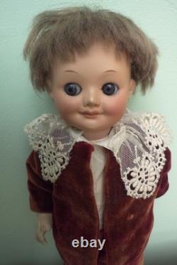 Delightful 9 1/2 Armand Marseilles #323 Googly-Eye Antique Boy Doll circa 1914