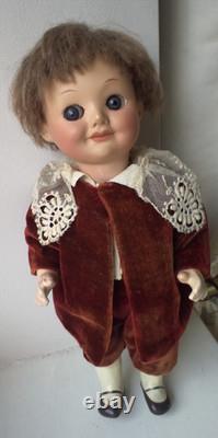 Delightful 9 1/2 Armand Marseilles #323 Googly-Eye Antique Boy Doll circa 1914