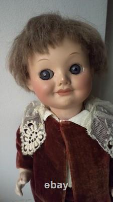 Delightful 9 1/2 Armand Marseilles #323 Googly-Eye Antique Boy Doll circa 1914