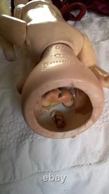 Delightful 9 1/2 Armand Marseilles #323 Googly-Eye Antique Boy Doll circa 1914