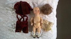 Delightful 9 1/2 Armand Marseilles #323 Googly-Eye Antique Boy Doll circa 1914