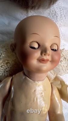 Delightful 9 1/2 Armand Marseilles #323 Googly-Eye Antique Boy Doll circa 1914