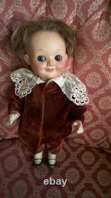 Delightful 9 1/2 Armand Marseilles #323 Googly-Eye Antique Boy Doll circa 1914