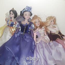 Disney Porcelain Dolls Snow White and Sleeping Beauty Set of 4