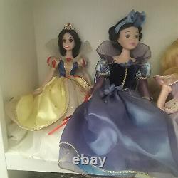 Disney Porcelain Dolls Snow White and Sleeping Beauty Set of 4