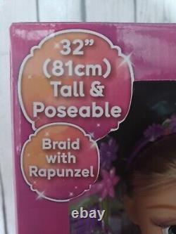 Disney Princess 32 Playdate Rapunzel Fashion Doll Tall Accessories Brush Clips