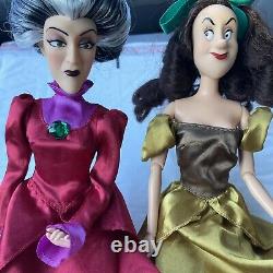 Disney Store Cinderella Evil Step Mother Lady Tremaine & StepSister Drizella HTF