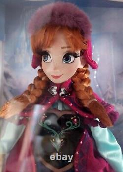 Disney Store Frozen Limited Edition Snow Gear Anna Doll LE 5000 2014 Rare