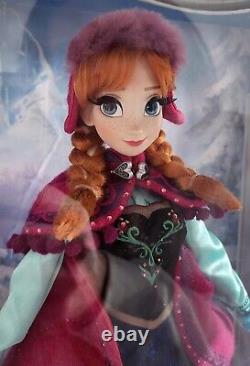 Disney Store Frozen Limited Edition Snow Gear Anna Doll LE 5000 2014 Rare