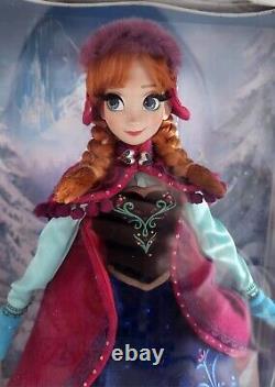 Disney Store Frozen Limited Edition Snow Gear Anna Doll LE 5000 2014 Rare