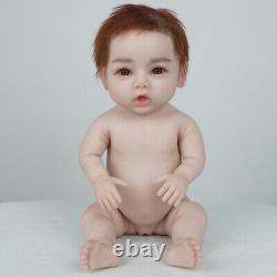 Dokier 18 Full Silicone Reborn Baby Girl Doll Lifelike Newborn Baby Kids Gifts