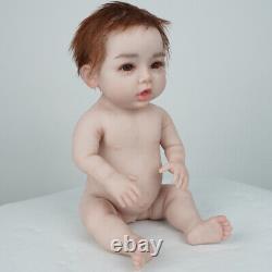 Dokier 18 Full Silicone Reborn Baby Girl Doll Lifelike Newborn Baby Kids Gifts