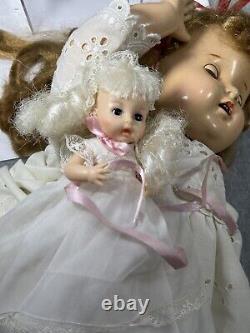 Doll Horsman Doll 1968 Baby Girl With Doll Appr 24 Vintage