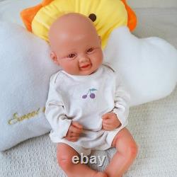 DollySil 17.3 Newborn Baby Wheaten Color Full Body Silicone Reborn Baby Dolls