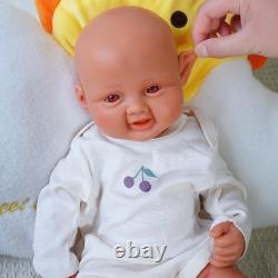 DollySil 17.3 Newborn Baby Wheaten Color Full Body Silicone Reborn Baby Dolls